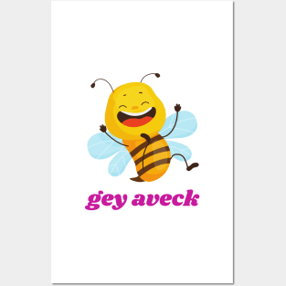 gey aveck -Funny Yiddish Quotes Posters and Art